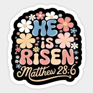 Easter Jesus He Is Risen Christian Faith Girls Kids Women Sticker